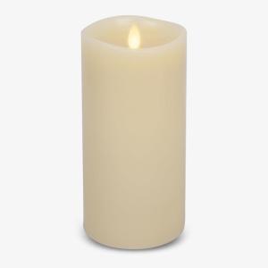 imageLuminara Diffusing Flameless LED Candle Ivory 375quot x 7quot Moving Flame Battery Operated Real Wax Decorative Aromatherapy Pillar Timer Candle Only