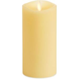 imageLuminara Realistic Artificial Moving Flame Pillar Candle  Moving Flame LED Battery Operated Lights  Unscented  Remote Ready  Remote Sold Separately  Ivory  3quot x 65quot