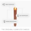 imageLuminara  Flameless Battery Operated Taper Candle  Irish Cream  Pack of 11x95  LED Flickering Flame  Realistic Safe for Home Kids and PetsAdobe Smooth