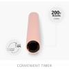 imageLuminara  Flameless Battery Operated Taper Candle  Irish Cream  Pack of 11x95  LED Flickering Flame  Realistic Safe for Home Kids and PetsCrystal Rose