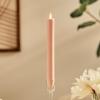 imageLuminara  Flameless Battery Operated Taper Candle  Irish Cream  Pack of 11x95  LED Flickering Flame  Realistic Safe for Home Kids and PetsDusky Rose
