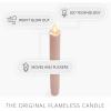 imageLuminara  Flameless Battery Operated Taper Candle  Irish Cream  Pack of 11x95  LED Flickering Flame  Realistic Safe for Home Kids and PetsDusky Rose