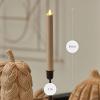 imageLuminara  Flameless Battery Operated Taper Candle  Irish Cream  Pack of 11x95  LED Flickering Flame  Realistic Safe for Home Kids and PetsIrish Cream