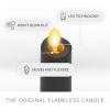 imageLuminara  Flameless Battery Operated Taper Candle  Irish Cream  Pack of 11x95  LED Flickering Flame  Realistic Safe for Home Kids and PetsStone Grey