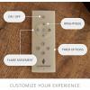 imageLuminara 10 Features Rechargeable Remote Control OnOff Timer Dimmer Flicker Speed Flameless Candle USB TypeC Cable Included
