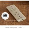 imageLuminara 10 Features Rechargeable Remote Control OnOff Timer Dimmer Flicker Speed Flameless Candle USB TypeC Cable Included