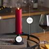 imageLuminara Classic Slim Flameless LED Candle Burgundy 2quot x 425quot Battery Operated Moving Flame Pillar wTimer Safe Realistic Wax Candle Home DecorBurgundy