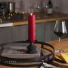 imageLuminara Classic Slim Flameless LED Candle Burgundy 2quot x 425quot Battery Operated Moving Flame Pillar wTimer Safe Realistic Wax Candle Home DecorBurgundy