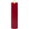 imageLuminara Classic Slim Flameless LED Candle Burgundy 2quot x 425quot Battery Operated Moving Flame Pillar wTimer Safe Realistic Wax Candle Home DecorBurgundy