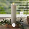 imageLuminara Classic Slim Flameless LED Candle Burgundy 2quot x 425quot Battery Operated Moving Flame Pillar wTimer Safe Realistic Wax Candle Home DecorWhite