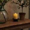 imageLuminara Classic Slim Flameless LED Candle Burgundy 2quot x 425quot Battery Operated Moving Flame Pillar wTimer Safe Realistic Wax Candle Home DecorWhite