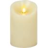 imageLuminara Classic Slim Flameless LED Candle Burgundy 2quot x 425quot Battery Operated Moving Flame Pillar wTimer Safe Realistic Wax Candle Home DecorWhite