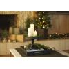 imageLuminara Classic Slim Flameless LED Candle Burgundy 2quot x 425quot Battery Operated Moving Flame Pillar wTimer Safe Realistic Wax Candle Home DecorWhite