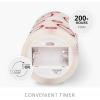 imageLuminara Debossed Hearts Pillar Candle Metallic Magenta  Patented Flickering Flameless Technology  Valentines Day Collection  Remote Ready  45quotPearl Ivory Red Metallic