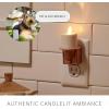 imageLuminara Flameless Candle Black Nightlight with Motion Sensor  Plugin Night LED Light with Patented RealFlame Effect Technology  Safe for Kids and Pets  Auto Dusk to DawnBaked Clay
