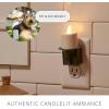 imageLuminara Flameless Candle Black Nightlight with Motion Sensor  Plugin Night LED Light with Patented RealFlame Effect Technology  Safe for Kids and Pets  Auto Dusk to DawnLoden Green