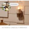 imageLuminara Flameless Candle Black Nightlight with Motion Sensor  Plugin Night LED Light with Patented RealFlame Effect Technology  Safe for Kids and Pets  Auto Dusk to DawnWarm Taupe