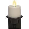 imageLuminara Flameless Candle Black Nightlight with Motion Sensor  Plugin Night LED Light with Patented RealFlame Effect Technology  Safe for Kids and Pets  Auto Dusk to DawnBlack