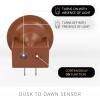 imageLuminara Flameless Candle Black Nightlight with Motion Sensor  Plugin Night LED Light with Patented RealFlame Effect Technology  Safe for Kids and Pets  Auto Dusk to DawnBaked Clay