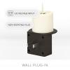 imageLuminara Flameless Candle Black Nightlight with Motion Sensor  Plugin Night LED Light with Patented RealFlame Effect Technology  Safe for Kids and Pets  Auto Dusk to DawnBlack