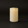 imageLuminara Flameless Pillar Candle  Moving Flame LED Battery Operated Lights with Real Vanilla Scented Wax  Remote Ready  Remote Sold Separetely  Ivory White  35quot x 5quot