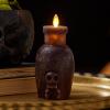 imageLuminara Poison Bottle Flameless LED Candle Imperial Purple Wax Battery Operated Moving Flame Halloween Decor with Timer Spooky Home DecorationChocolate Torte
