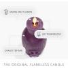 imageLuminara Poison Bottle Flameless LED Candle Imperial Purple Wax Battery Operated Moving Flame Halloween Decor with Timer Spooky Home DecorationImperial Purple