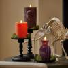 imageLuminara Poison Bottle Flameless LED Candle Imperial Purple Wax Battery Operated Moving Flame Halloween Decor with Timer Spooky Home DecorationImperial Purple