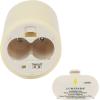 imageLuminara Realistic Artificial Flame Pillar Candle with Timer 5Inch Ivory