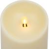 imageLuminara Realistic Artificial Flame Pillar Candle with Timer 5Inch Ivory