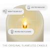 imageLuminara Scalloped Edge Flameless LED Candle Ivory 3quot x 65quot Battery Operated Moving Flame Real Wax Pillar with Timer Vanilla Honey Scented3 x 85