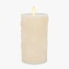 imageLuminara White Swan Embossed Trees Flameless LED Candle 32quot x 65quot Moving Flame Safe Timer Feature Real Wax Battery Operated Home DcorWhite Swan Snowflake