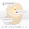 imageLuminara White Swan Embossed Trees Flameless LED Candle 32quot x 65quot Moving Flame Safe Timer Feature Real Wax Battery Operated Home DcorWhite Swan Snowflake