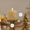 imageLuminara White Swan Embossed Trees Flameless LED Candle 32quot x 65quot Moving Flame Safe Timer Feature Real Wax Battery Operated Home DcorWhite Swan Snowflake