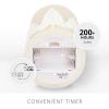 imageLuminara White Swan Embossed Trees Flameless LED Candle 32quot x 65quot Moving Flame Safe Timer Feature Real Wax Battery Operated Home DcorWhite Swan Embossed Tree