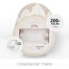 imageLuminara White Swan Embossed Trees Flameless LED Candle 32quot x 65quot Moving Flame Safe Timer Feature Real Wax Battery Operated Home DcorWhite Swan Embossed Tree