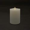imageMatchless Candle Co by Luminara LED Flameless Pillar Candle 3quot x 45quot Melted Edge Unscented Moving Flame Real Wax Remote Ready Ivory45inch