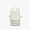 imageLuminara Flameless Candle Black Nightlight with Motion Sensor  Plugin Night LED Light with Patented RealFlame Effect Technology  Safe for Kids and Pets  Auto Dusk to DawnWhite