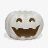 imageLuminara JackoLantern Pumpkin Tealight Holder  Orange 10quot x 675quot  Halloween Dry Brush Resin Fall Home Autumn Harvest Festival Party DecorPerfectly Pale