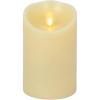 imageLuminara Realistic Artificial Flame Pillar Candle with Timer 5Inch Ivory