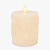 imageLuminara White Swan Embossed Trees Flameless LED Candle 32quot x 65quot Moving Flame Safe Timer Feature Real Wax Battery Operated Home DcorWhite Swan Snowflake
