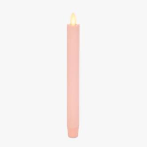 imageLuminara  Flameless Battery Operated Taper Candle  Irish Cream  Pack of 11x95  LED Flickering Flame  Realistic Safe for Home Kids and PetsCrystal Rose