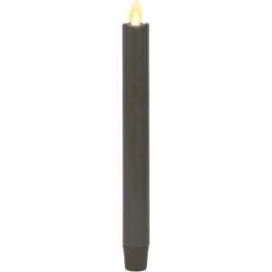 imageLuminara  Flameless Battery Operated Taper Candle  Irish Cream  Pack of 11x95  LED Flickering Flame  Realistic Safe for Home Kids and PetsStone Grey