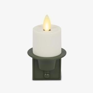 imageLuminara Flameless Candle Black Nightlight with Motion Sensor  Plugin Night LED Light with Patented RealFlame Effect Technology  Safe for Kids and Pets  Auto Dusk to DawnLoden Green