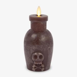 imageLuminara Poison Bottle Flameless LED Candle Imperial Purple Wax Battery Operated Moving Flame Halloween Decor with Timer Spooky Home DecorationChocolate Torte