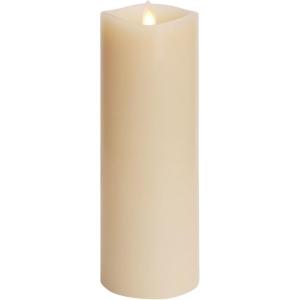 imageLuminara Realistic Artificial Flame Classic Pillar Candle  Moving Flame LED Battery Operated Lights  Vanilla Scented  Remote Ready  3quot x 85quot
