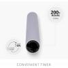 imageLuminara  Flameless Battery Operated Taper Candle  Light Grey  Pack of 11x95  LED Flickering Flame  Realistic Safe for Home Kids and PetsGentle Lavender