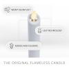 imageLuminara  Flameless Battery Operated Taper Candle  Light Grey  Pack of 11x95  LED Flickering Flame  Realistic Safe for Home Kids and PetsLight Gray