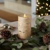 imageLuminara Realistic Artificial Flame Pillar Candle Wrapped with Real Birch Bark  Moving Flame LED Battery Operated Lights  Unscented  Remote Ready  Remote Sold Separately  40quot x 70quot7inch