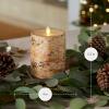 imageLuminara Realistic Artificial Flame Pillar Candle Wrapped with Real Birch Bark  Moving Flame LED Battery Operated Lights  Unscented  Remote Ready  Remote Sold Separately  40quot x 70quot5inch